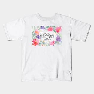 Bible verse on fear | 2 Timothy 1:7 | Scripture Art Kids T-Shirt